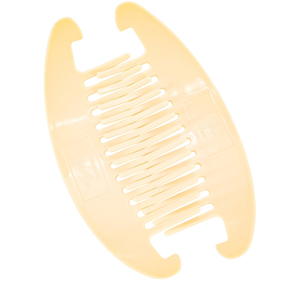 Vintage Tzers Taiwan Hair Clincher Comb Banana Clip Cream Light Green 5.5 In - Picture 6 of 8